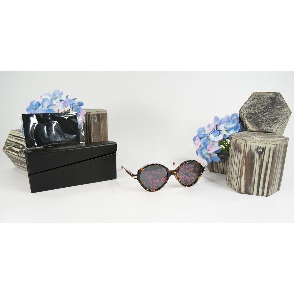Christian Dior OX3TH Umbrage Tortoise Rose Tropical Gold Sunglasses NWT Case - Picture 1 of 7